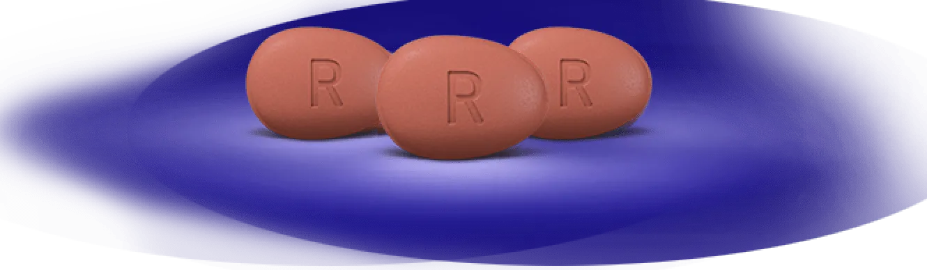 image showing 3 pills of ORGOVYX® (relugolix)