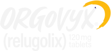 ORGOVYX® (relugolix) 120 mg tablets white logo